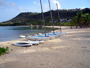 St James's Club Antigua - White Sand Beach at Resort  - Villas for rental from Antigua Villa Vacations